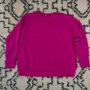 Vince Camuto Fuchsia Crew Neck Sweater